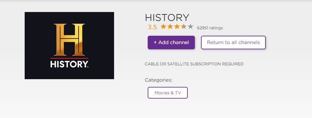 How to Add and Watch History Channel on Roku - 30