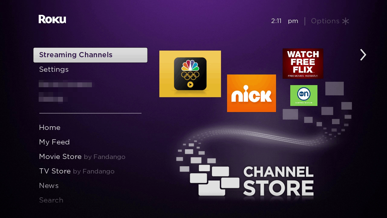 Stream select. Roku developer Mode blocked.