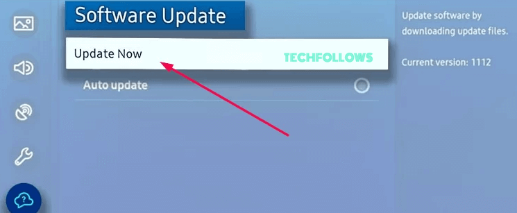 Click on Update now option