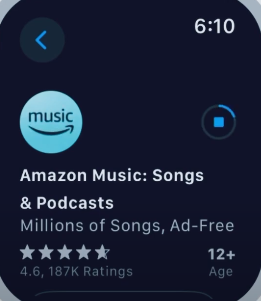 Download Amazon Music on Apple Watch