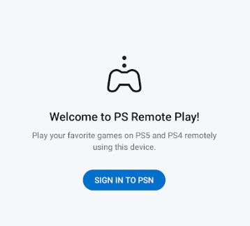 Click Sign In to PSN