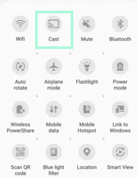 Cast icon on Android Phone